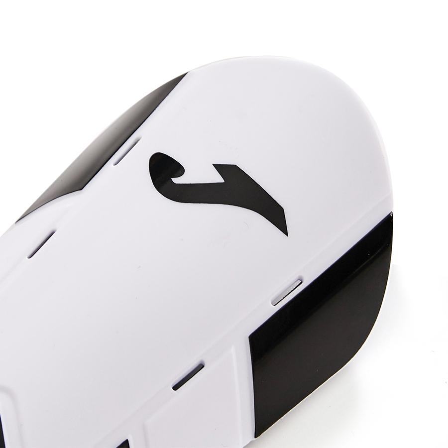 Professional football shin guards [white and black]