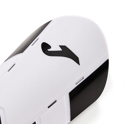 Professional football shin guards [white and black]