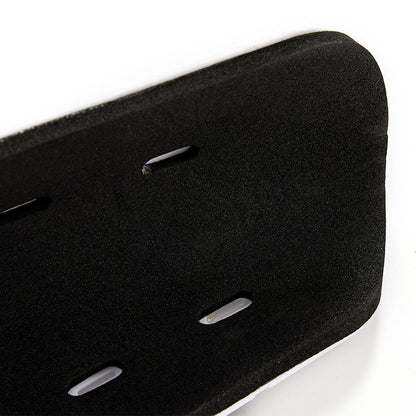 Professional football shin guards [white and black]