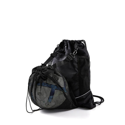 Professional sports zip-up rucksack [black] 