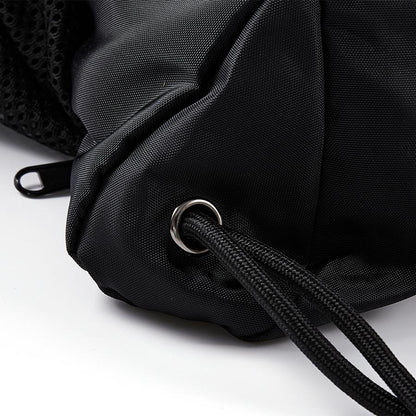 Professional sports zip-up rucksack [black] 
