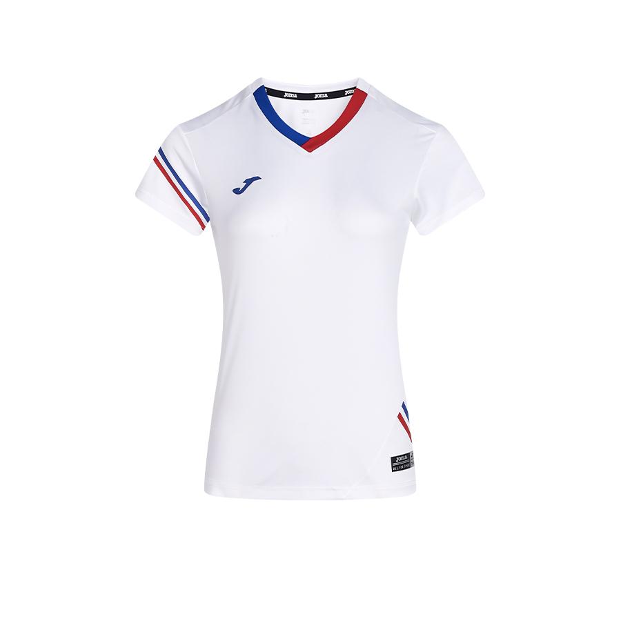 Women's V-neck quick-drying tennis T-shirt [white] 