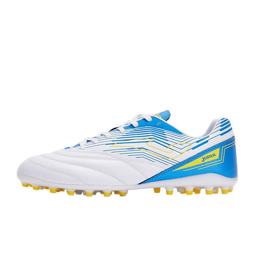 Adult Football Shoes N10 NEO - MG [White/Blue]