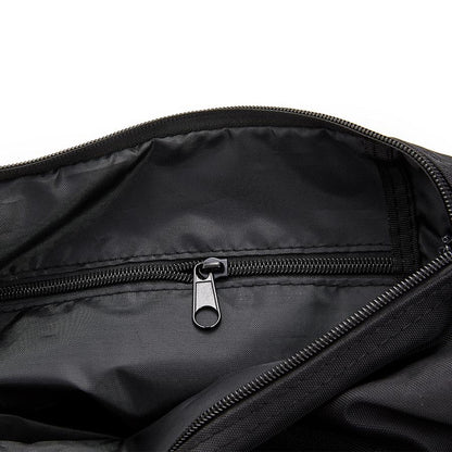 Large-capacity shoulder fitness bag [black]