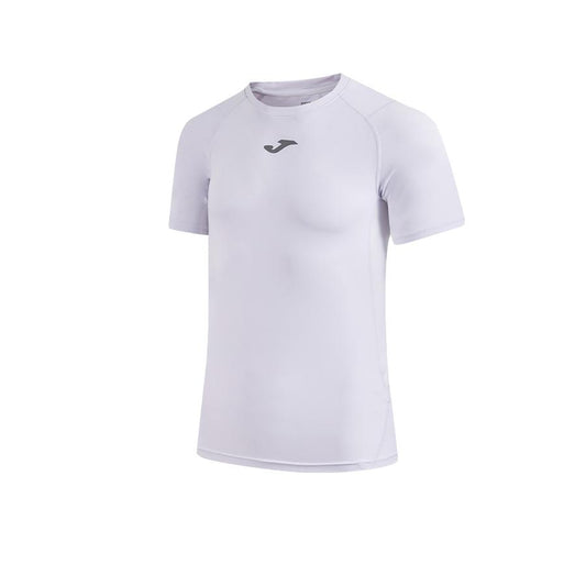 Men's breathable quick-drying tight-fitting short-sleeved shirt [white] 