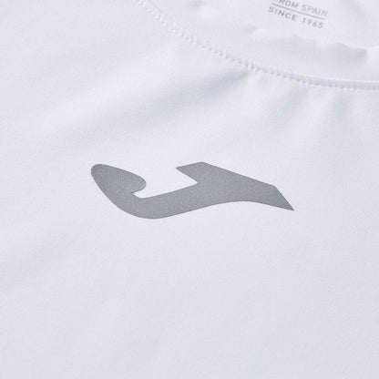 Men's breathable quick-drying tight-fitting short-sleeved shirt [white] 