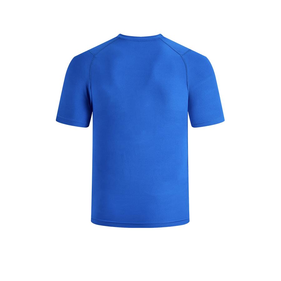 Men's breathable quick-drying tight-fitting short-sleeved shirt [royal blue]