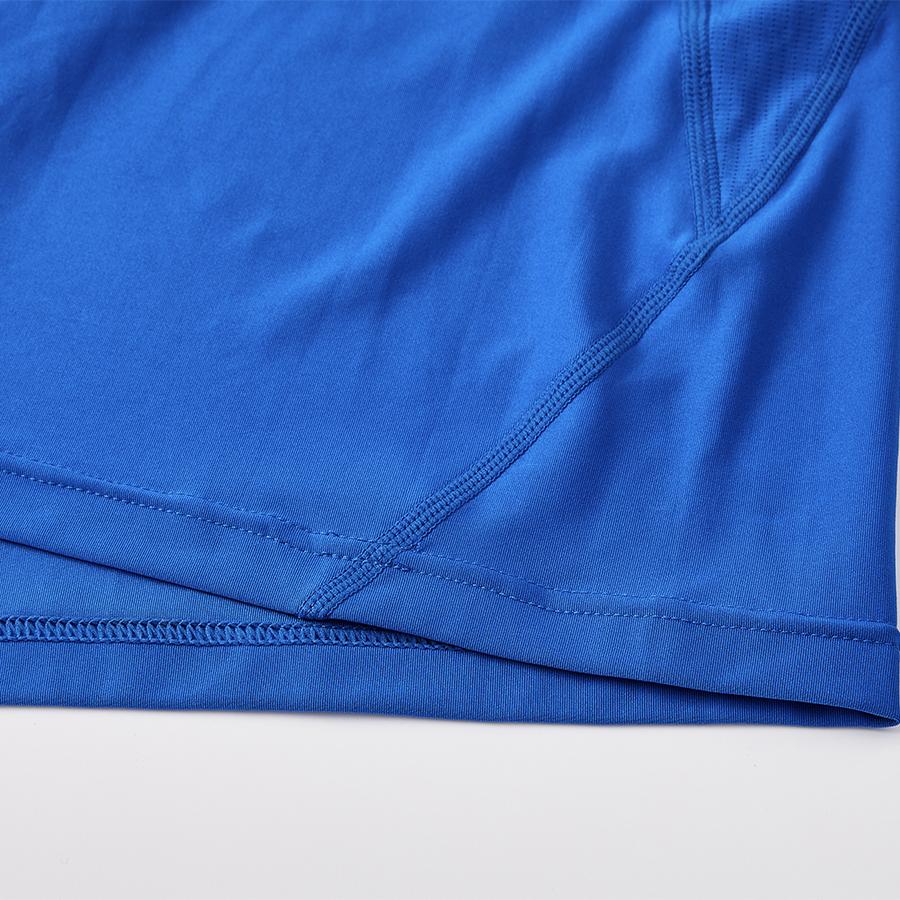 Men's breathable quick-drying tight-fitting short-sleeved shirt [royal blue]