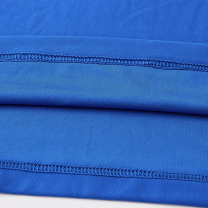 Men's breathable quick-drying tight-fitting short-sleeved shirt [royal blue]