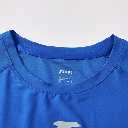 Men's breathable quick-drying tight-fitting short-sleeved shirt [royal blue]