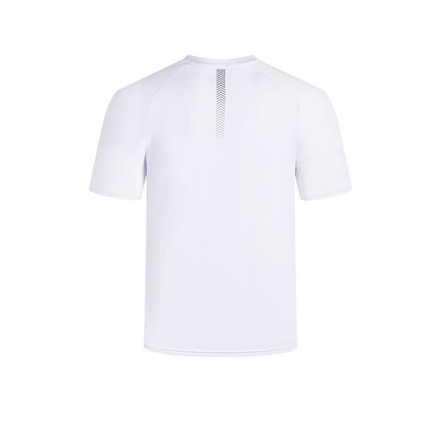 Men's breathable close-fitting short-sleeved T-shirt [white] 