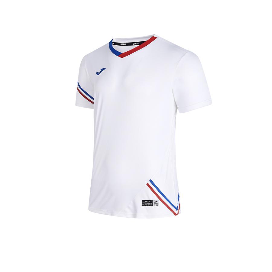 Men's V-neck quick-drying tennis T-shirt [white] 