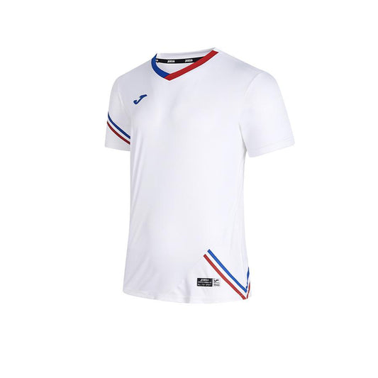Men's V-neck quick-drying tennis T-shirt [white] 
