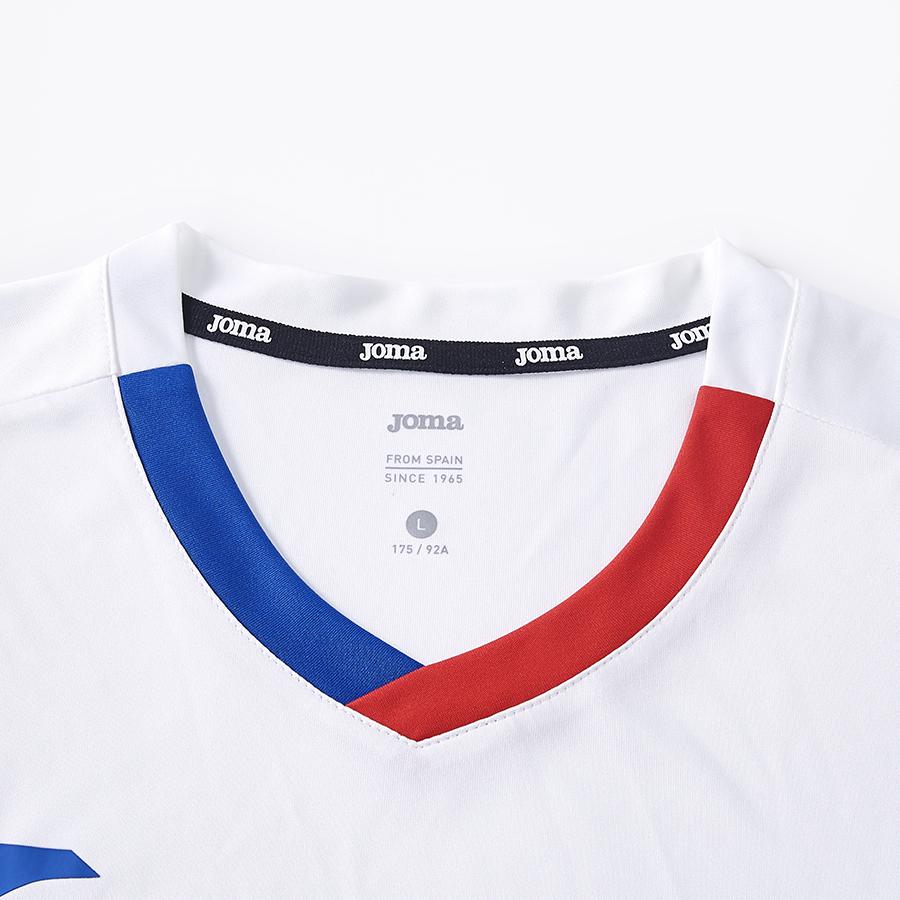 Men's V-neck quick-drying tennis T-shirt [white] 