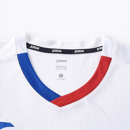 Men's V-neck quick-drying tennis T-shirt [white] 