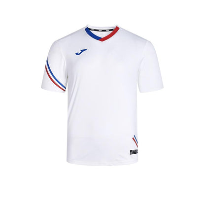 Men's V-neck quick-drying tennis T-shirt [white] 
