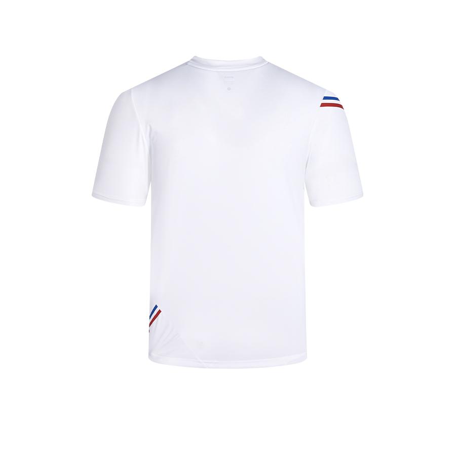 Men's V-neck quick-drying tennis T-shirt [white] 