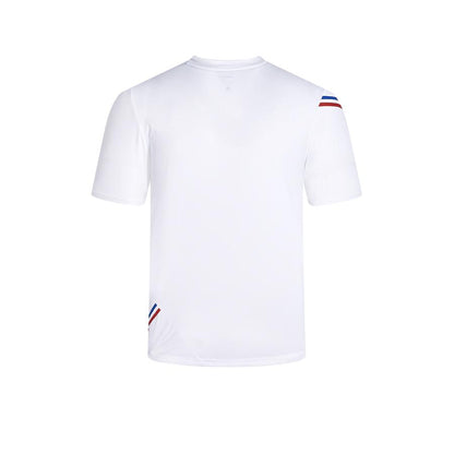 Men's V-neck quick-drying tennis T-shirt [white] 