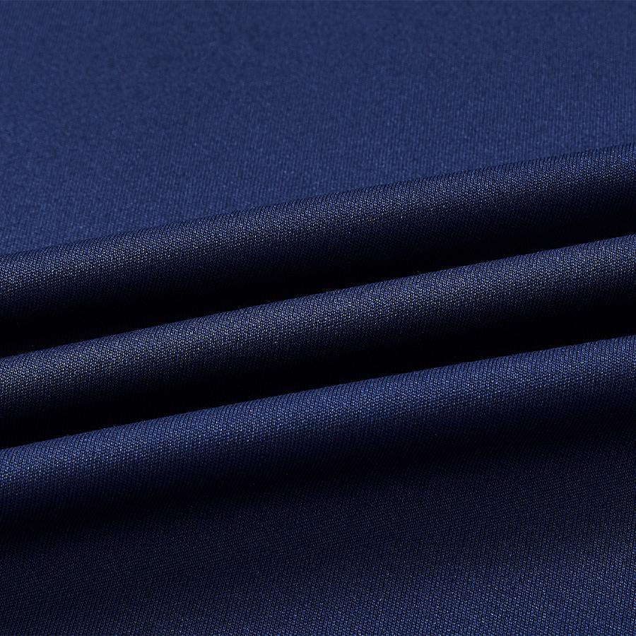 Men's V-neck quick-drying tennis T-shirt [navy blue] 