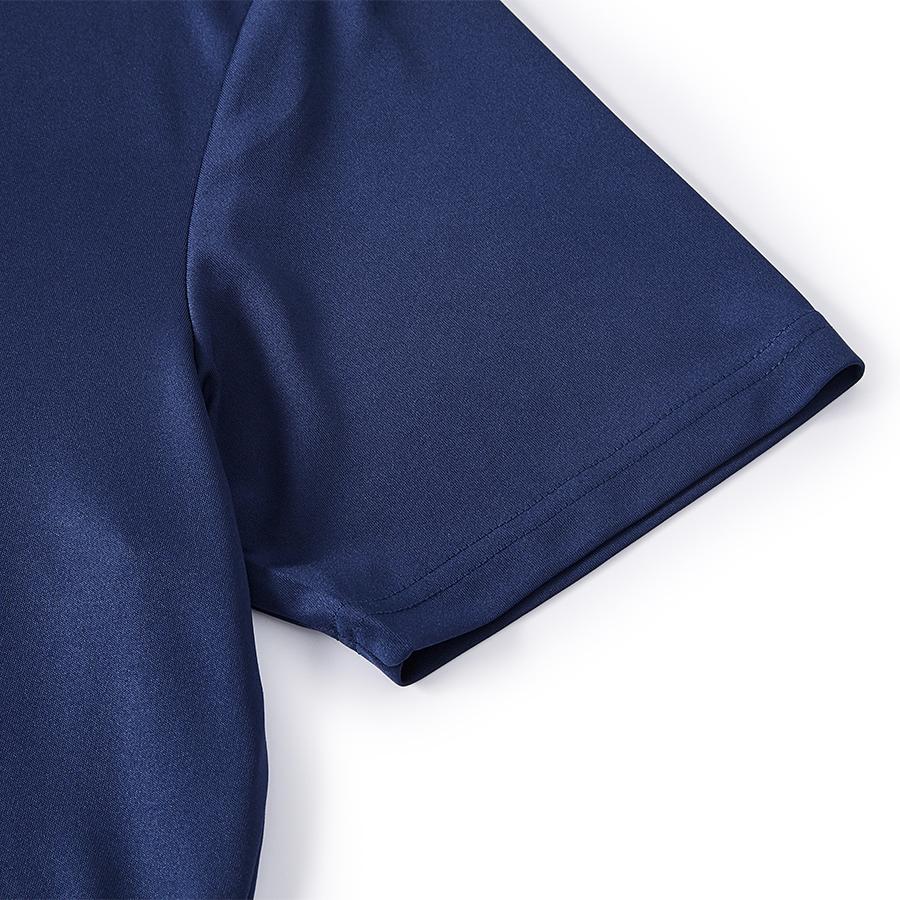 Men's V-neck quick-drying tennis T-shirt [navy blue] 