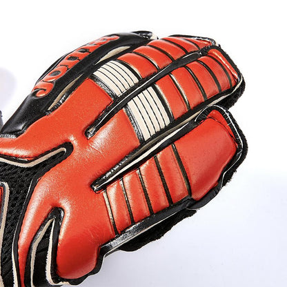Anti-slip football goalkeeper gloves [red and black]