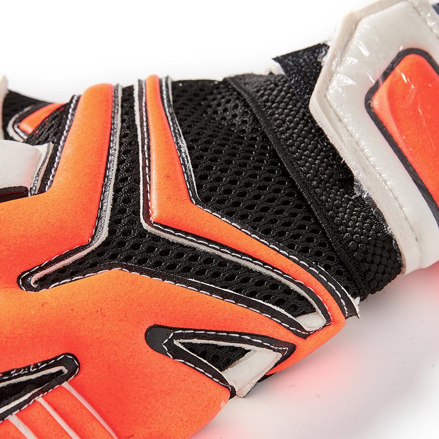 Anti-slip football goalkeeper gloves [fluorescent orange]