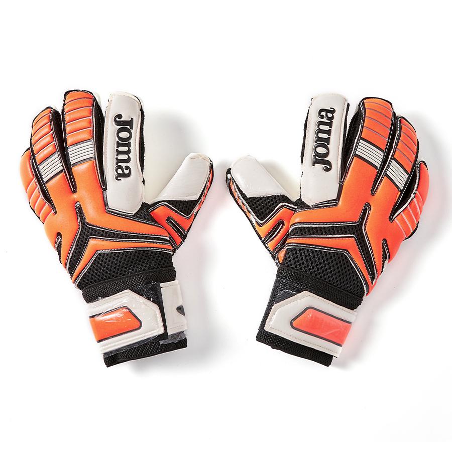 Anti-slip football goalkeeper gloves [fluorescent orange]