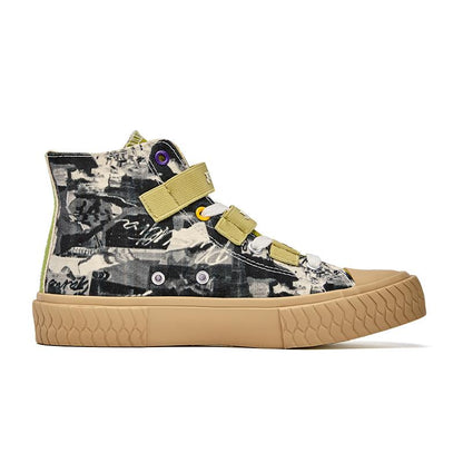 Men's casual canvas shoes [khaki]