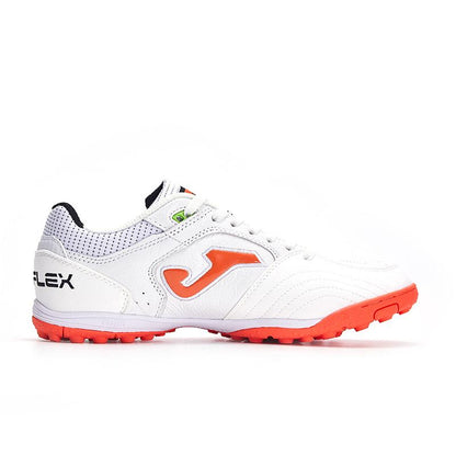 成人碎釘足球鞋 TOP FLEX - TF 【白橙色】