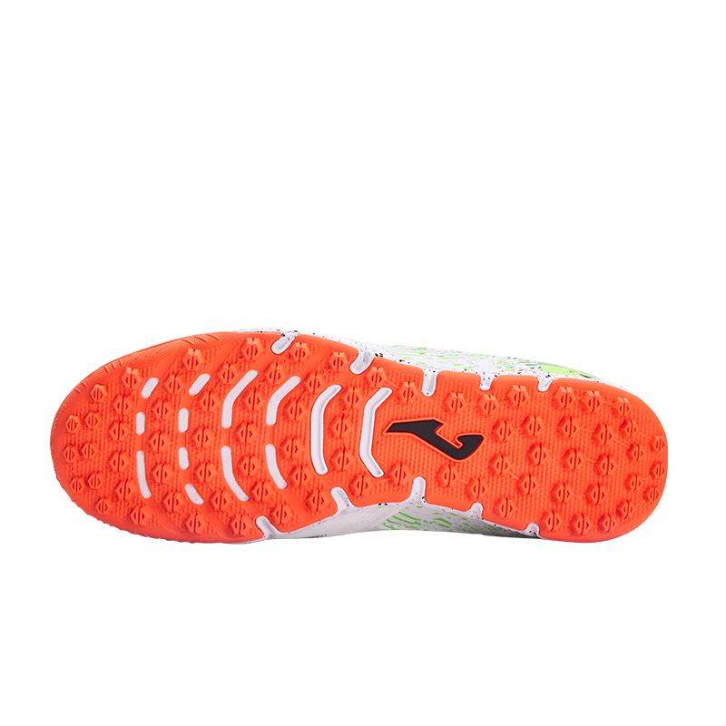 Adult broken spike football boots MUNDIAL - TF [White Orange]