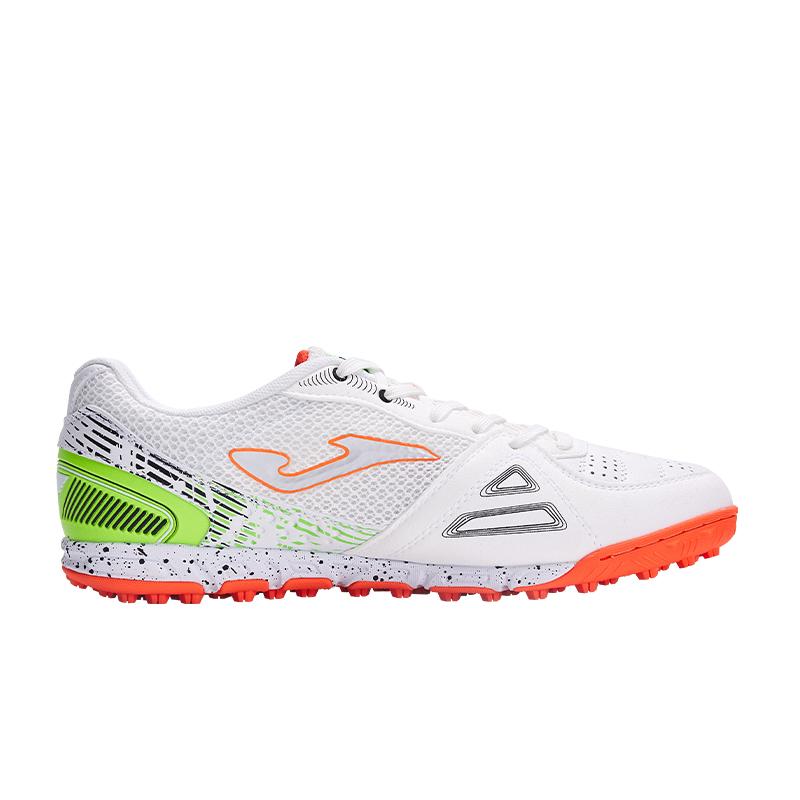 Adult broken spike football boots MUNDIAL - TF [White Orange]