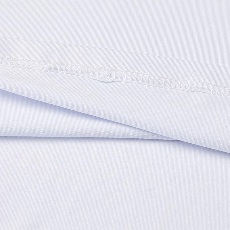 Children's round neck tight long-sleeved shirt [white]