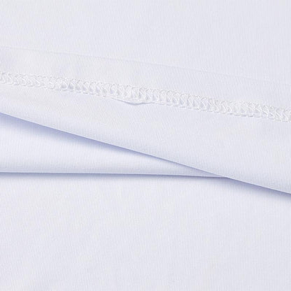 Children's round neck tight long-sleeved shirt [white]