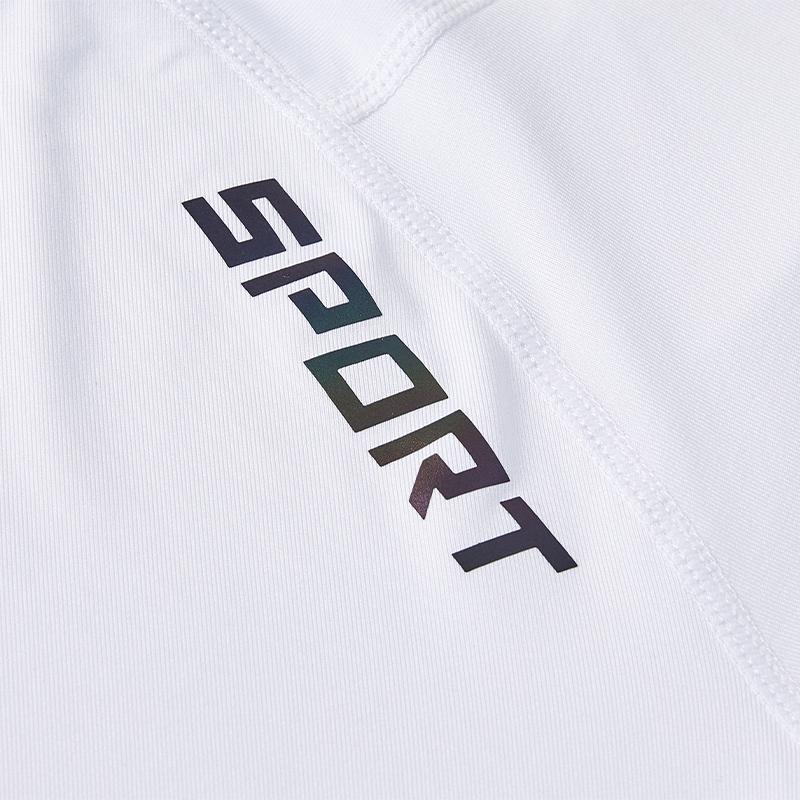 Children's round neck tight long-sleeved shirt [white]