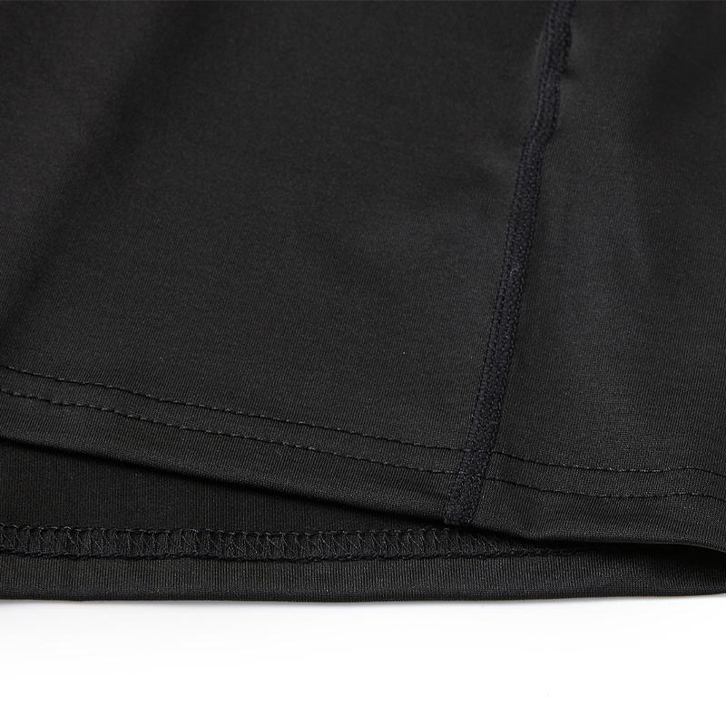Children's round neck tight long-sleeved shirt [black] 