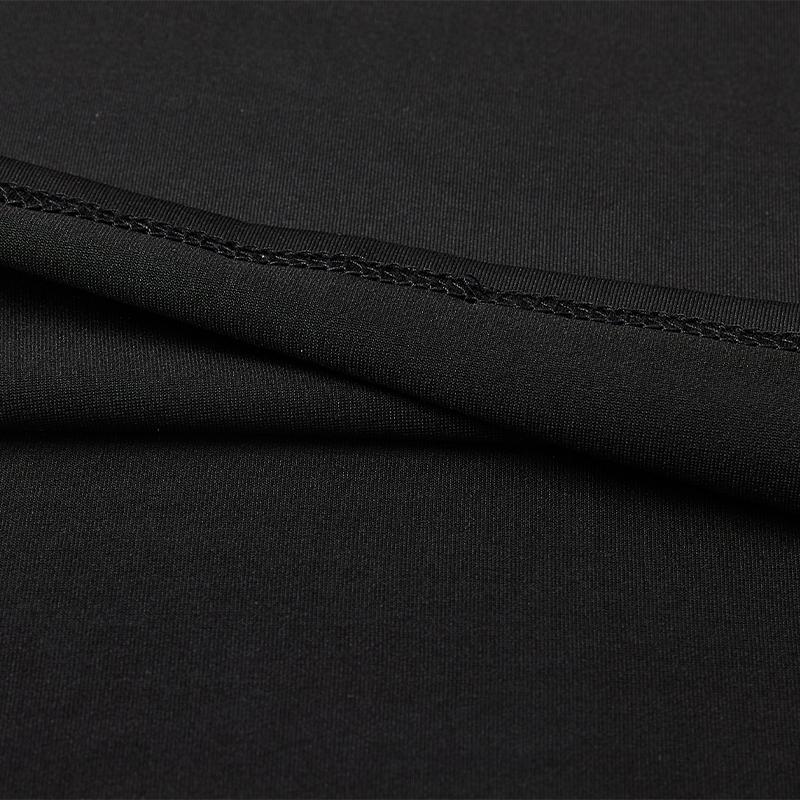 Children's round neck tight long-sleeved shirt [black] 