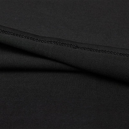 Children's round neck tight long-sleeved shirt [black] 