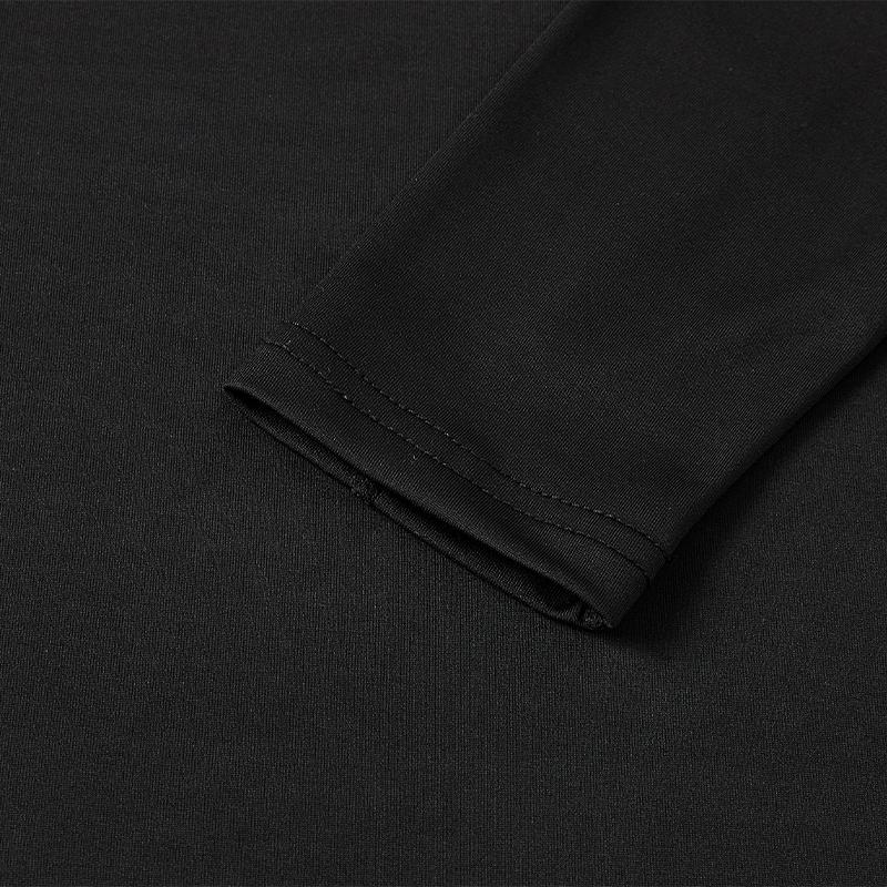 Children's round neck tight long-sleeved shirt [black] 