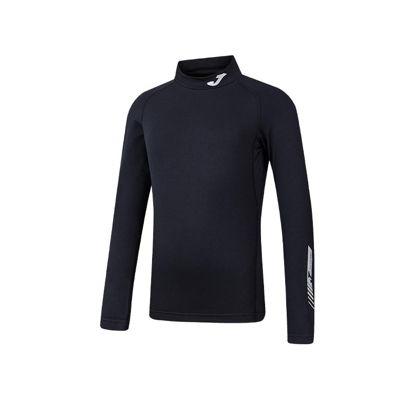 Children's mid-collar tight-fitting long-sleeved shirt [black]