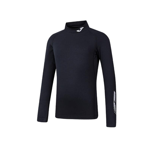 Children's mid-collar tight-fitting long-sleeved shirt [black]