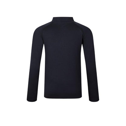 Children's mid-collar tight-fitting long-sleeved shirt [black]
