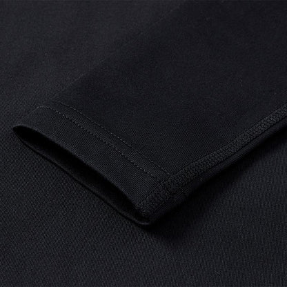 Children's mid-collar tight-fitting long-sleeved shirt [black]
