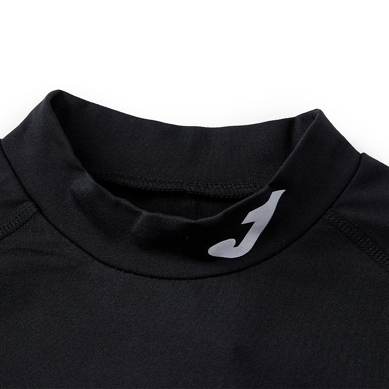 Children's mid-collar tight-fitting long-sleeved shirt [black]