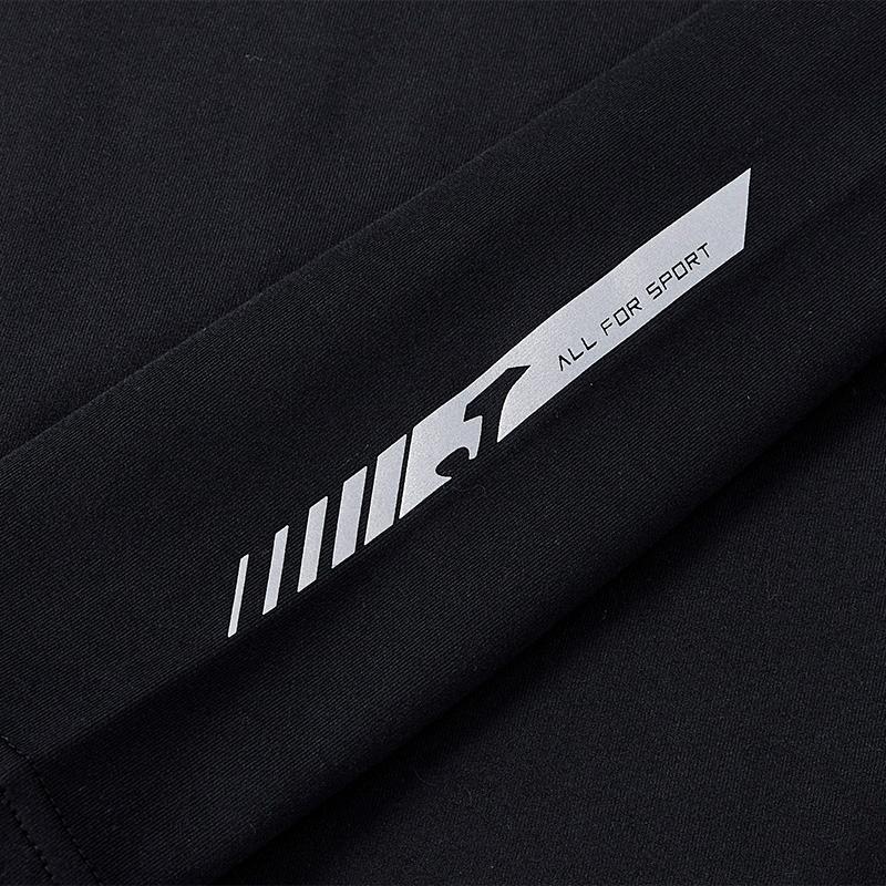 Children's mid-collar tight-fitting long-sleeved shirt [black]