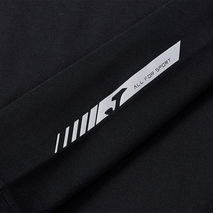 Children's mid-collar tight-fitting long-sleeved shirt [black]