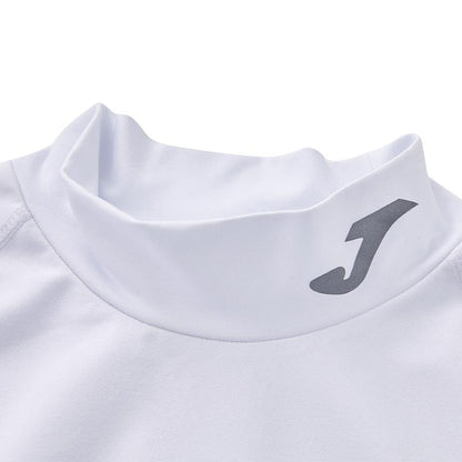 Children's mid-collar tight-fitting long-sleeved shirt [white] 