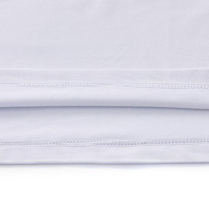 Children's mid-collar tight-fitting long-sleeved shirt [white] 