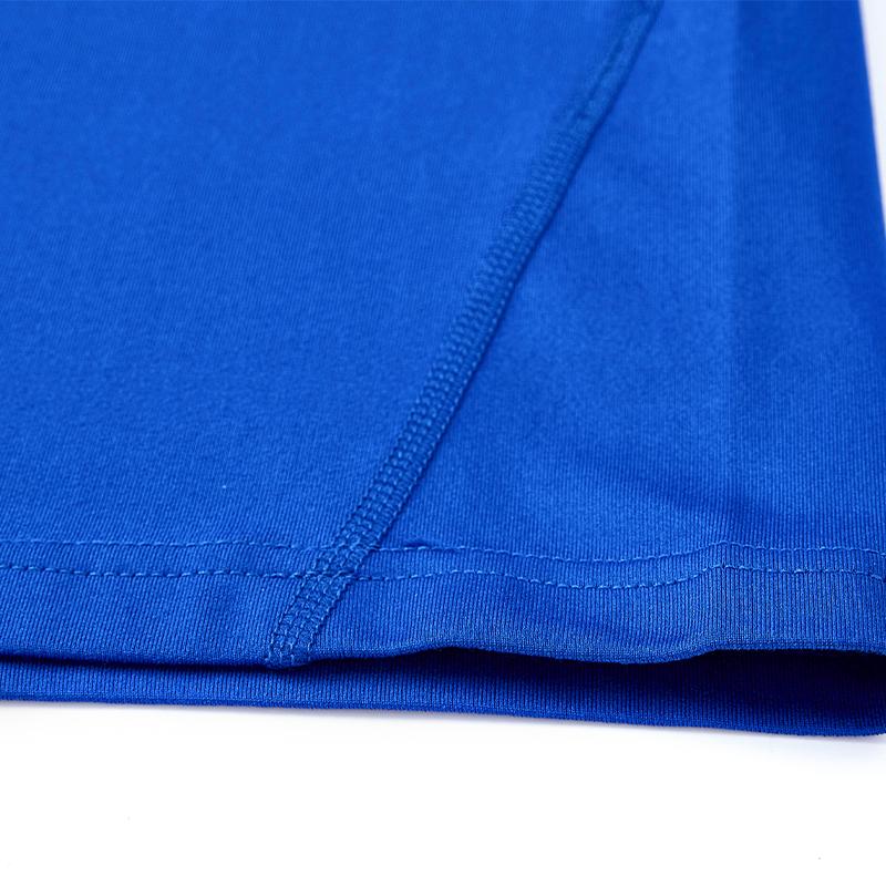 Children's mid-collar tight-fitting long-sleeved shirt [blue] 