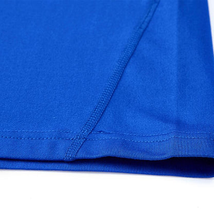 Children's mid-collar tight-fitting long-sleeved shirt [blue] 
