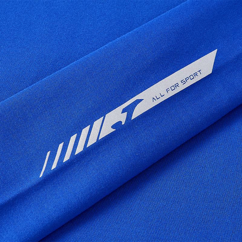 Children's mid-collar tight-fitting long-sleeved shirt [blue] 